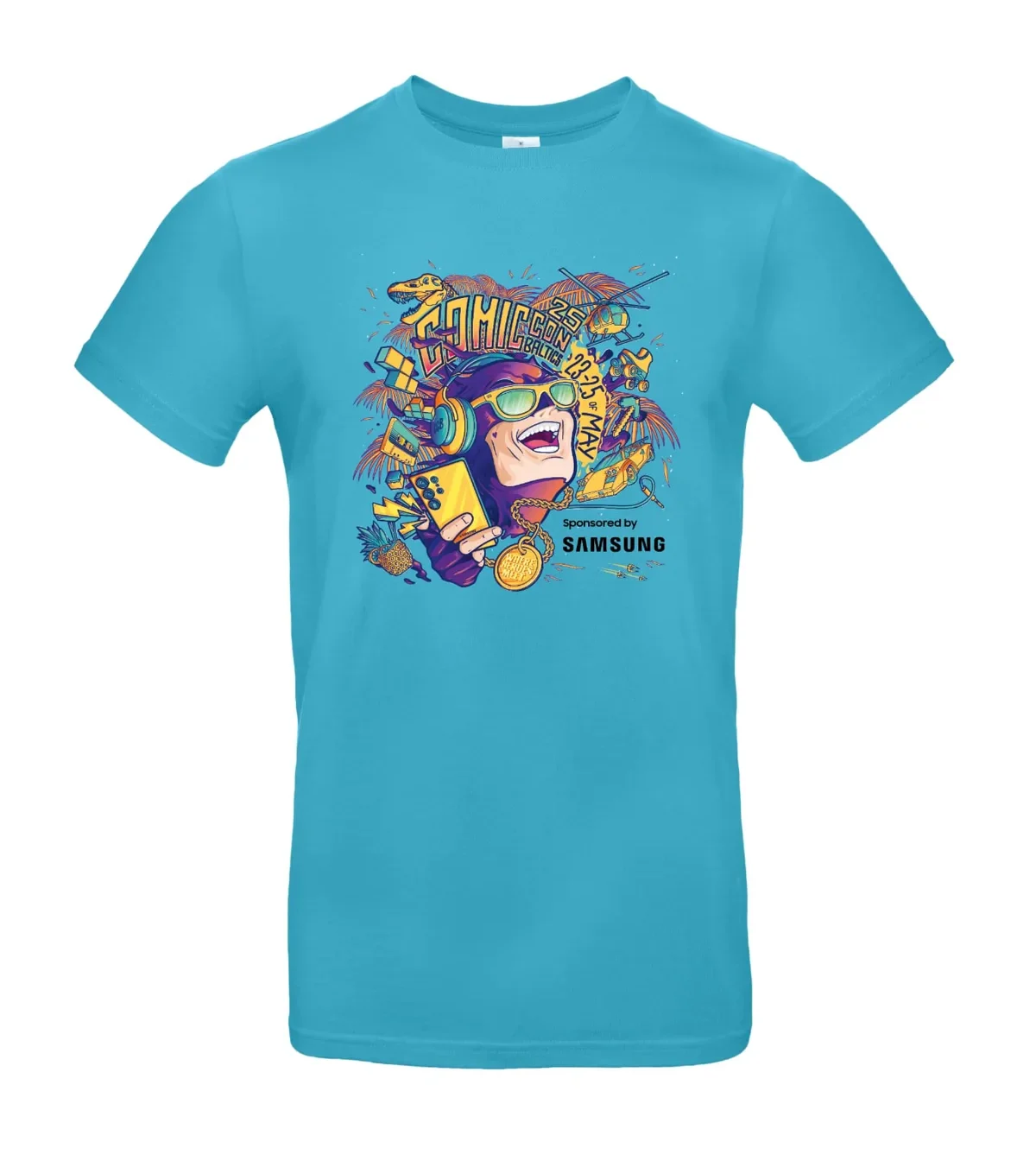 Comic Con Baltics 2025 Tee — Light Blue
