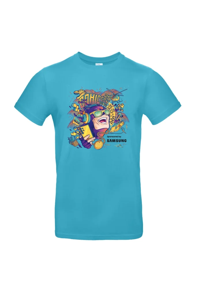 Comic Con Baltics 2025 Tee in Light Blue